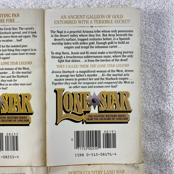 Vintage Lone Star Action Western Romance Novel x4 - Picture 8 of 15